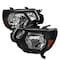 Spec-D Tuning 12-15 Toyota Tacoma Crystal Housing Headlights Black 2LH-TAC12JM-RS - alternate 1